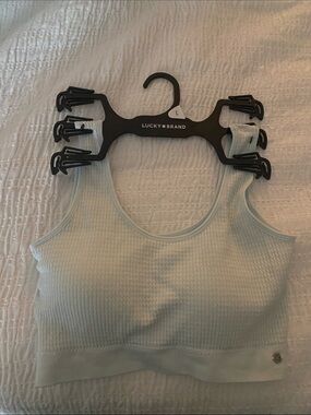 Lucky Brand Pale Blue Ribbed light bra NWOT